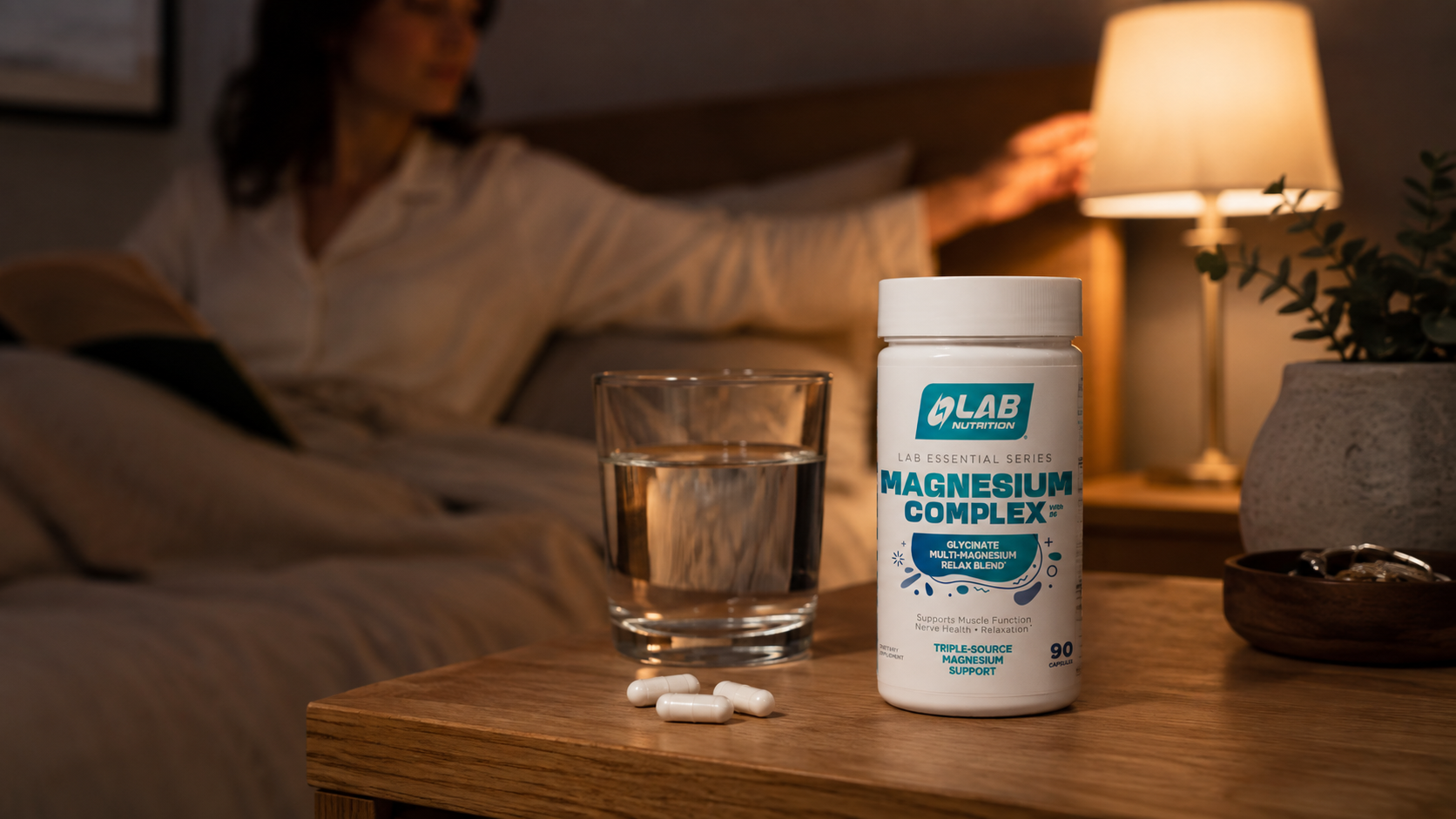 Magnesium Complex: 80% glicinato de magnesio en una sola cápsula