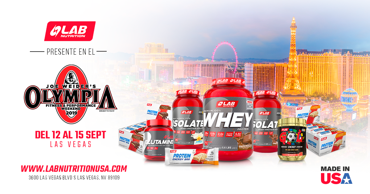 Lab Nutrition USA presente en el evento Fitness más grande del Mundo, Mr. Olympia