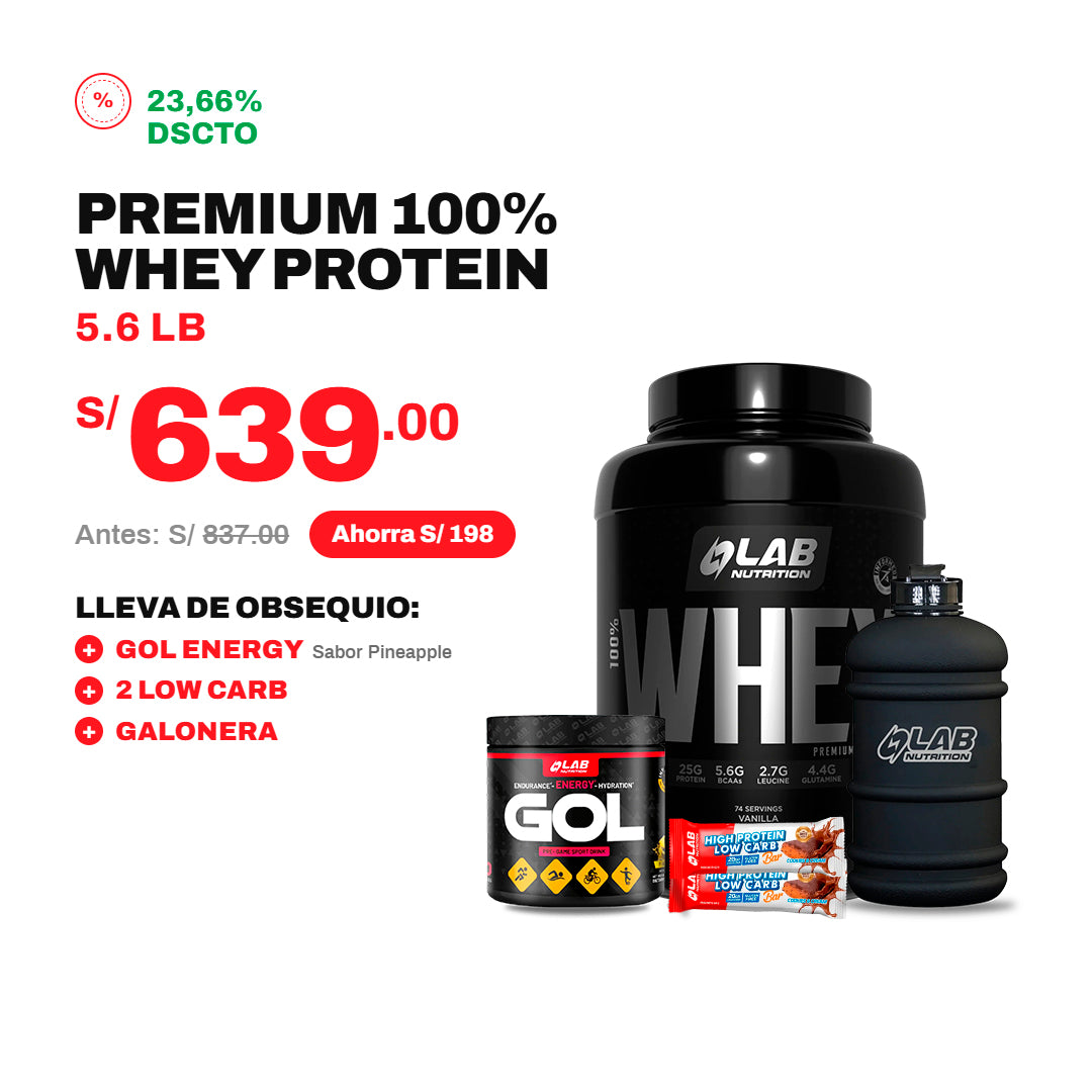 PACK PREMIUM 5LB + GOL + 2 LOW CARB + GALONERA