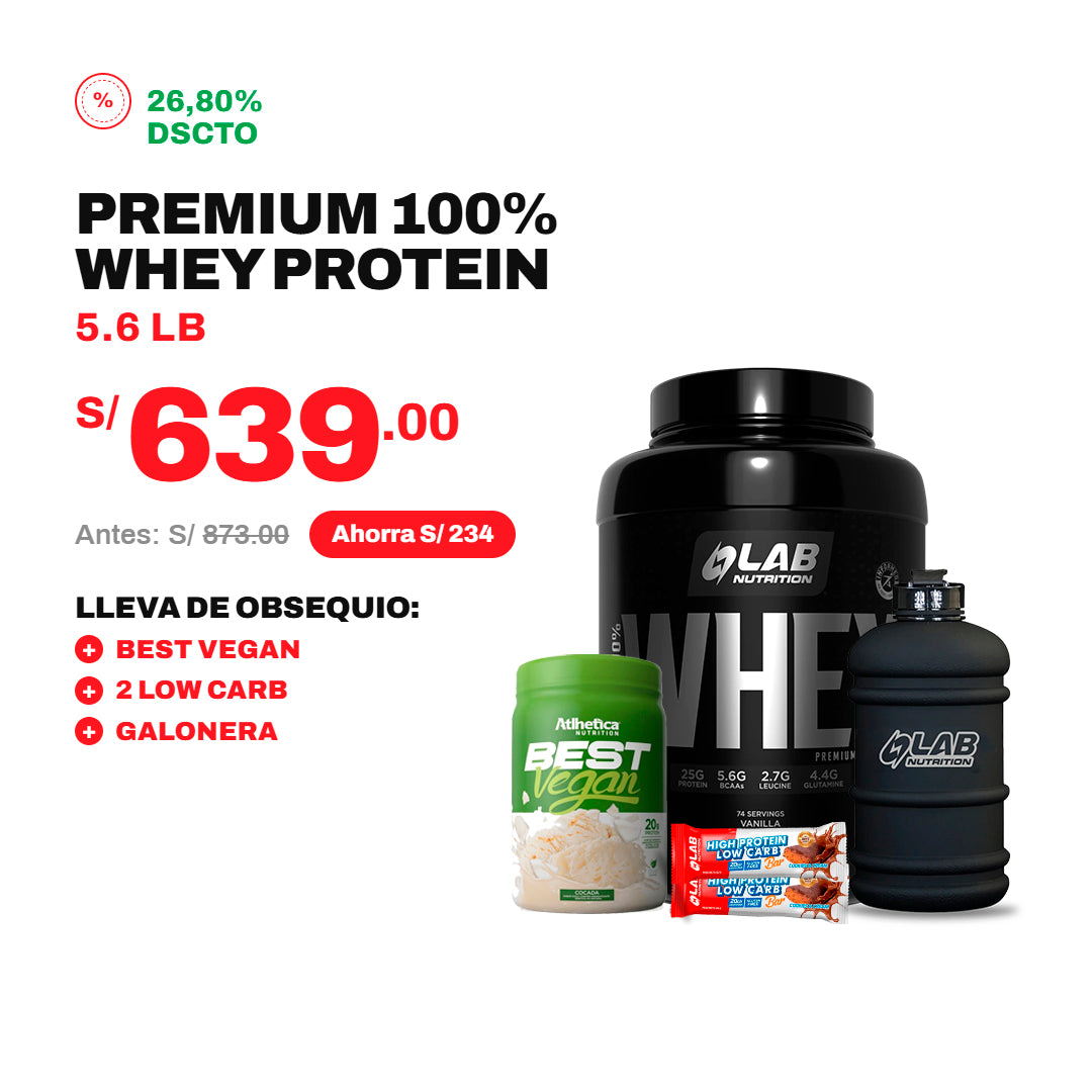 PACK PREMIUM 5L + BEST VEGAN + 2 LOW CARB + GALONERA