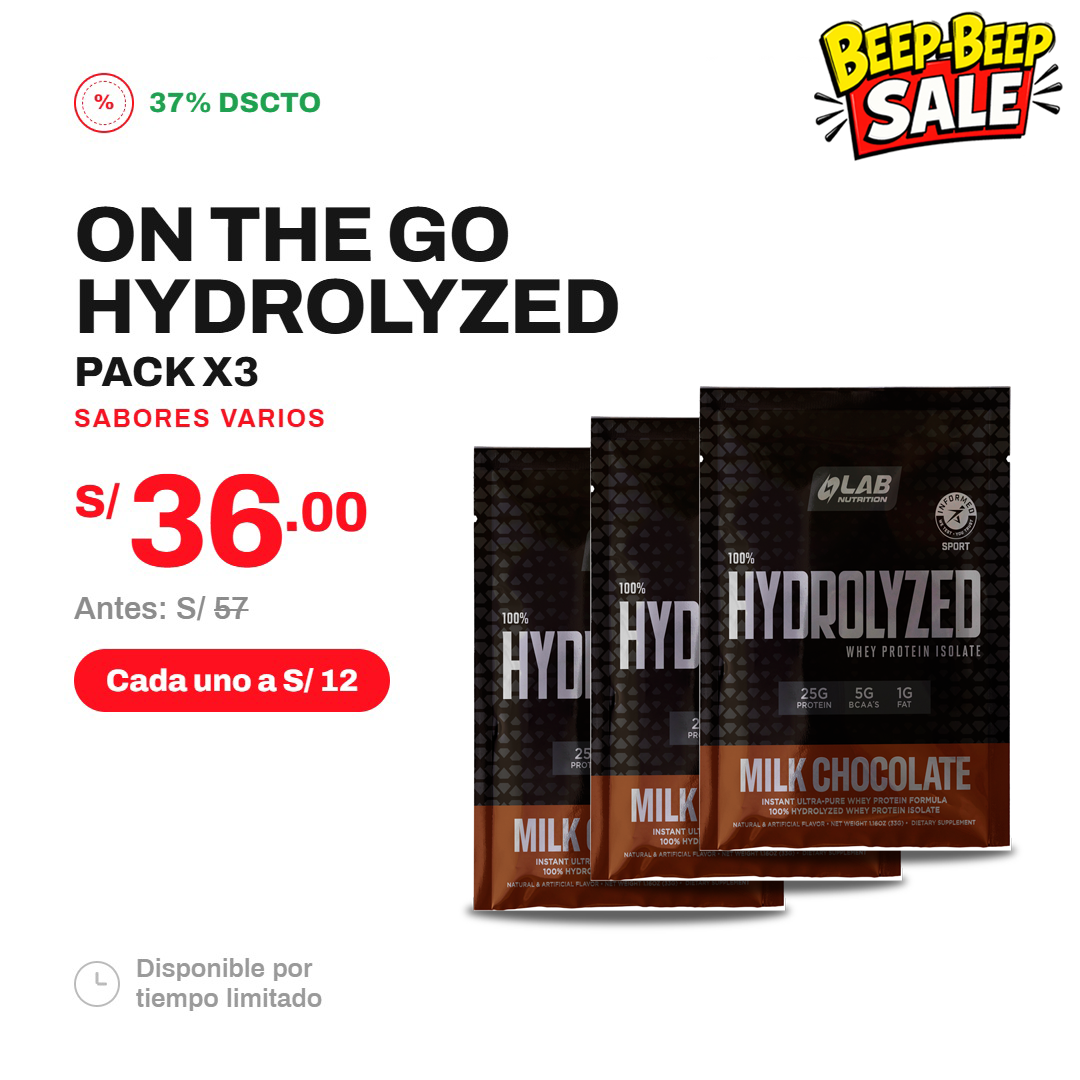 PACK X 3 ON THE GO HYDROLYZED