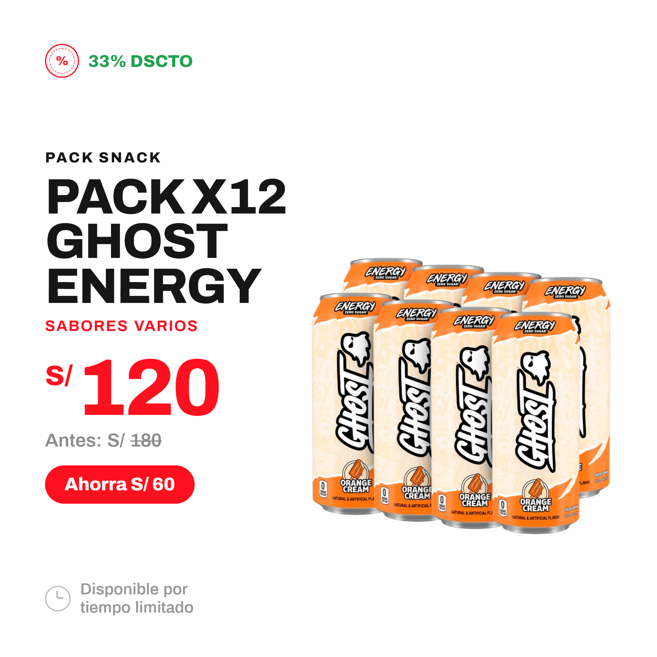 PACK X12 GHOST ENERGY