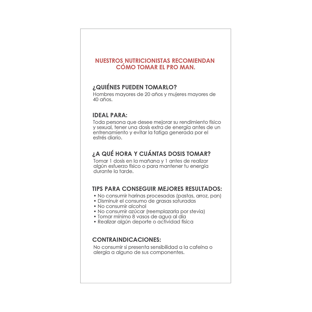 PRO MAN SHOT 15 sachets