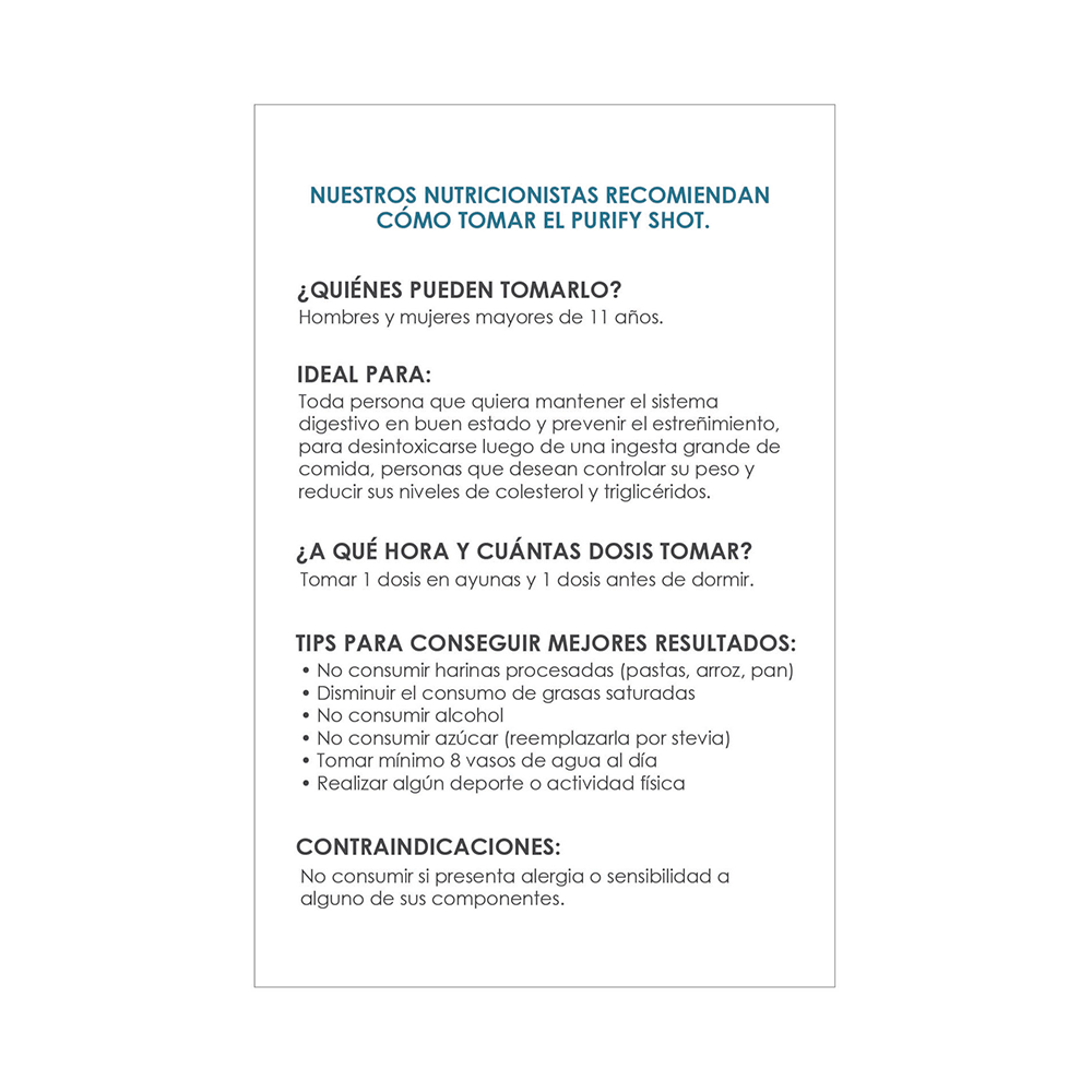 PURIFY SHOT 15 SACHETS