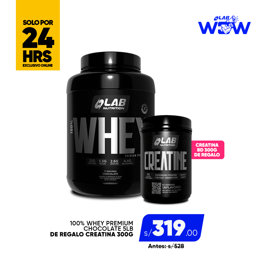 PACK PREMIUM 5LB + CREATINA BD 300GR