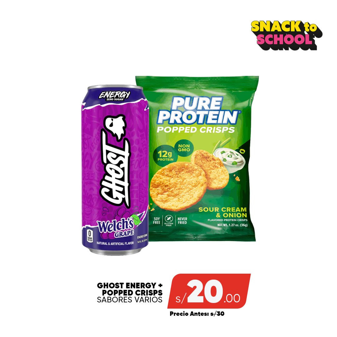 PACK GHOST ENERGY + PURE POPPEDS