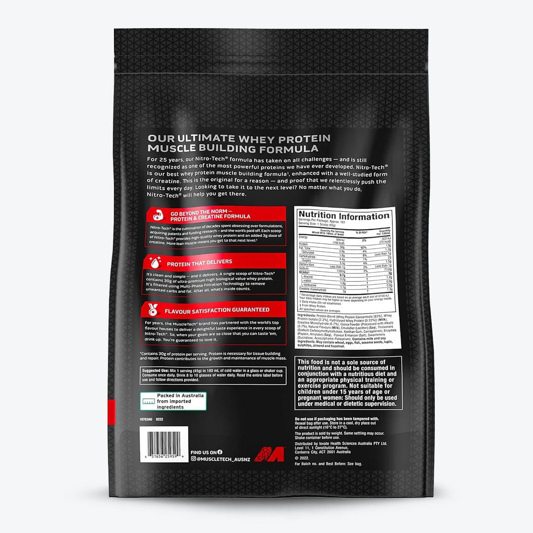 NITRO TECH PERFORMANCE MILK CHOCOLATE(MPS) 10LB