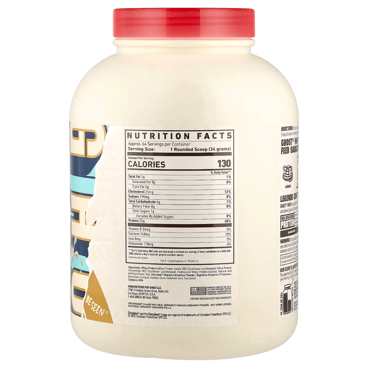 GHOST® WHEY PROTEIN CINNABON 4.80LB