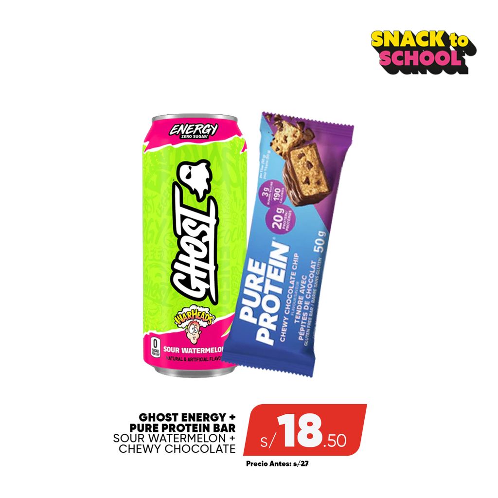 PACK GHOST ENERGY + PURE PROTEIN BAR