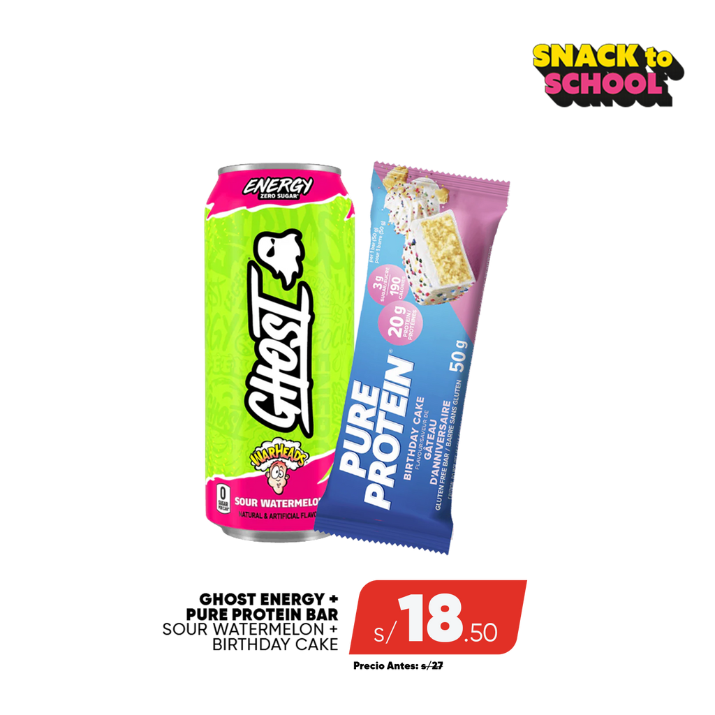 PACK GHOST ENERGY + PURE PROTEIN BAR