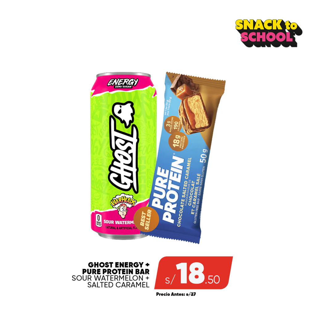 PACK GHOST ENERGY + PURE PROTEIN BAR