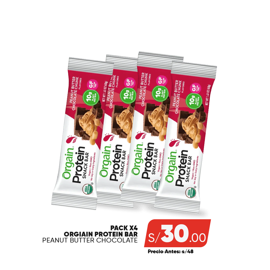 PACK X4 BARRAS ORGAIN