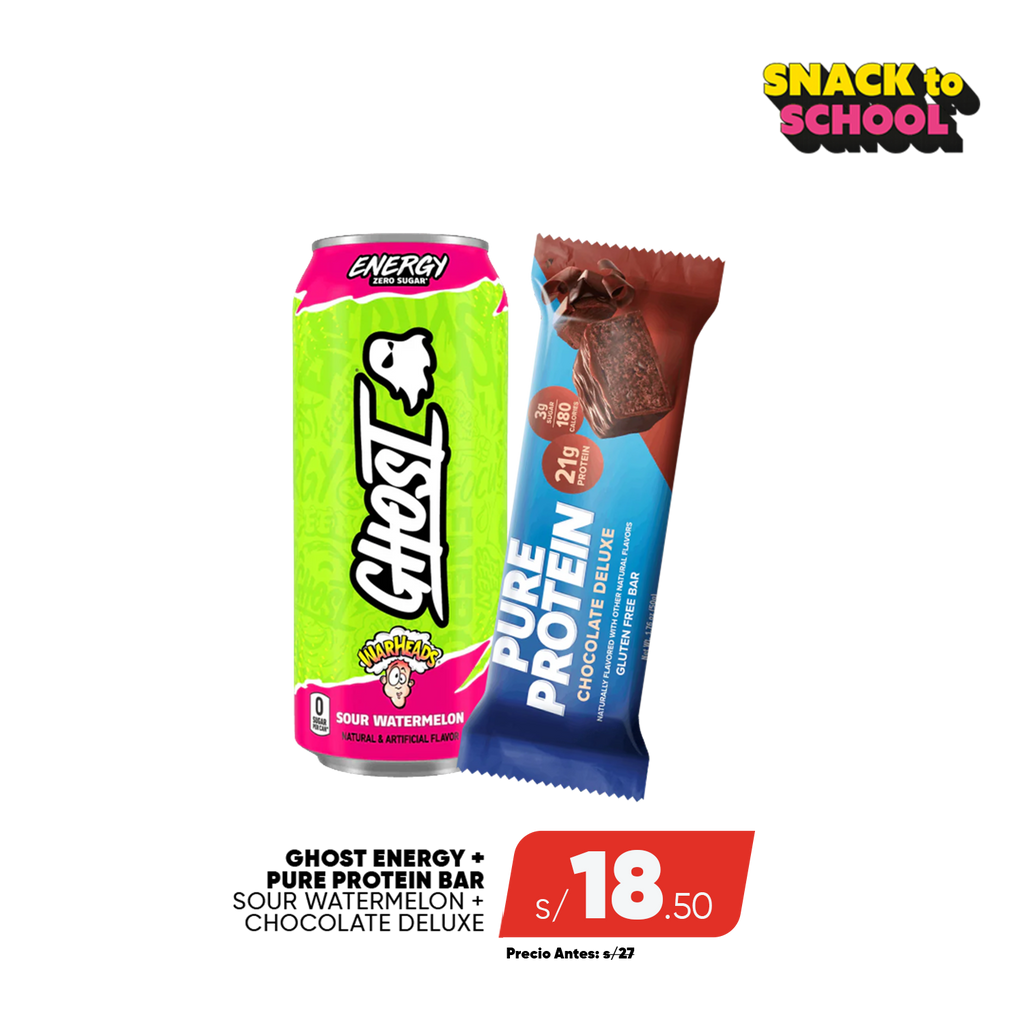 PACK GHOST ENERGY + PURE PROTEIN BAR