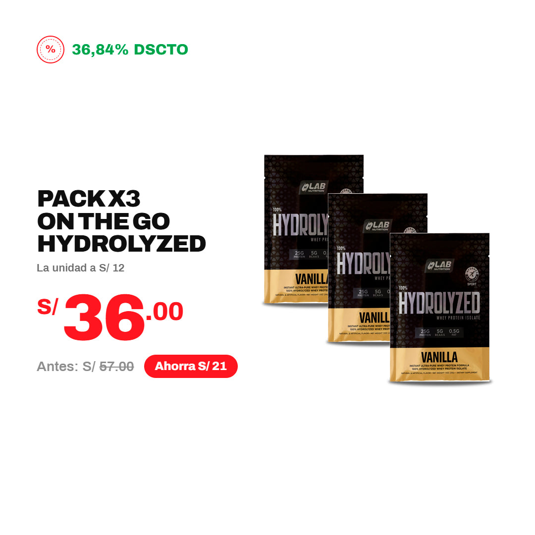PACK X3 ON THE GO HYDROLYZED