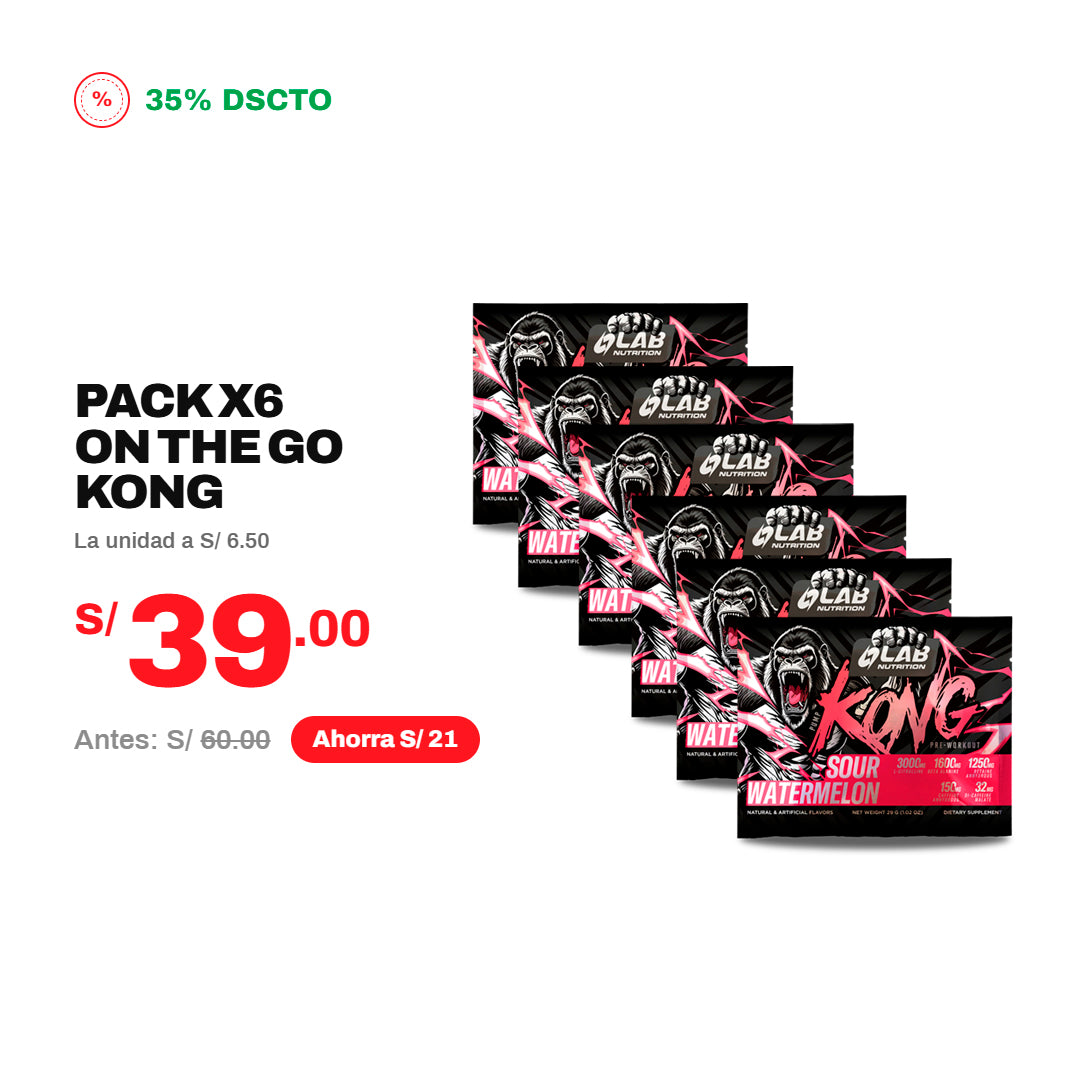 PACK X6 ON THE GO KONG