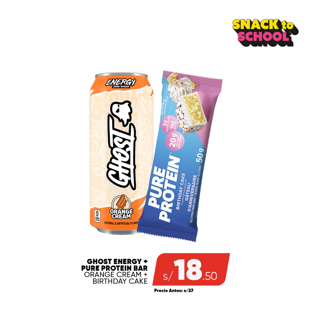 PACK GHOST ENERGY + PURE PROTEIN BAR