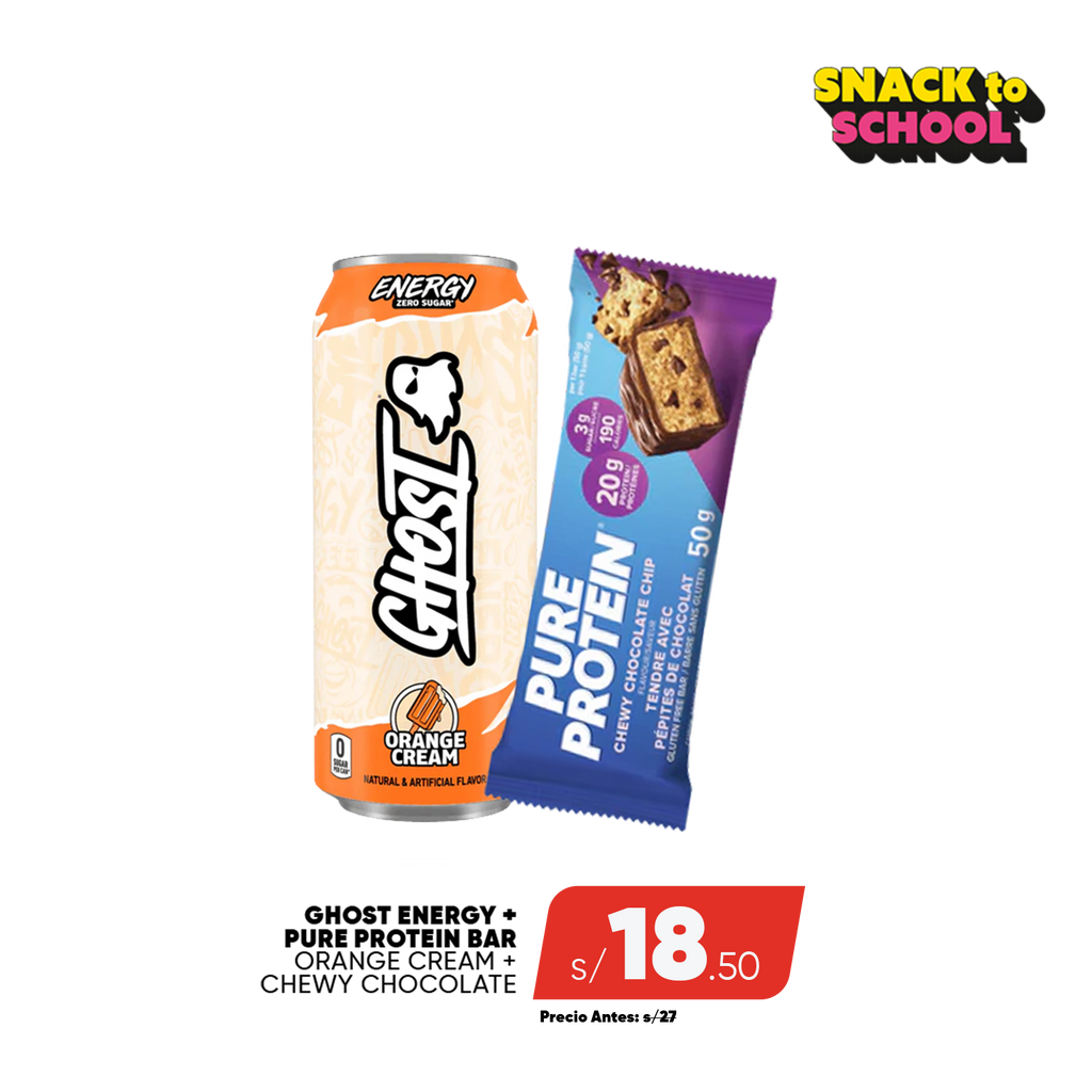 PACK GHOST ENERGY + PURE PROTEIN BAR