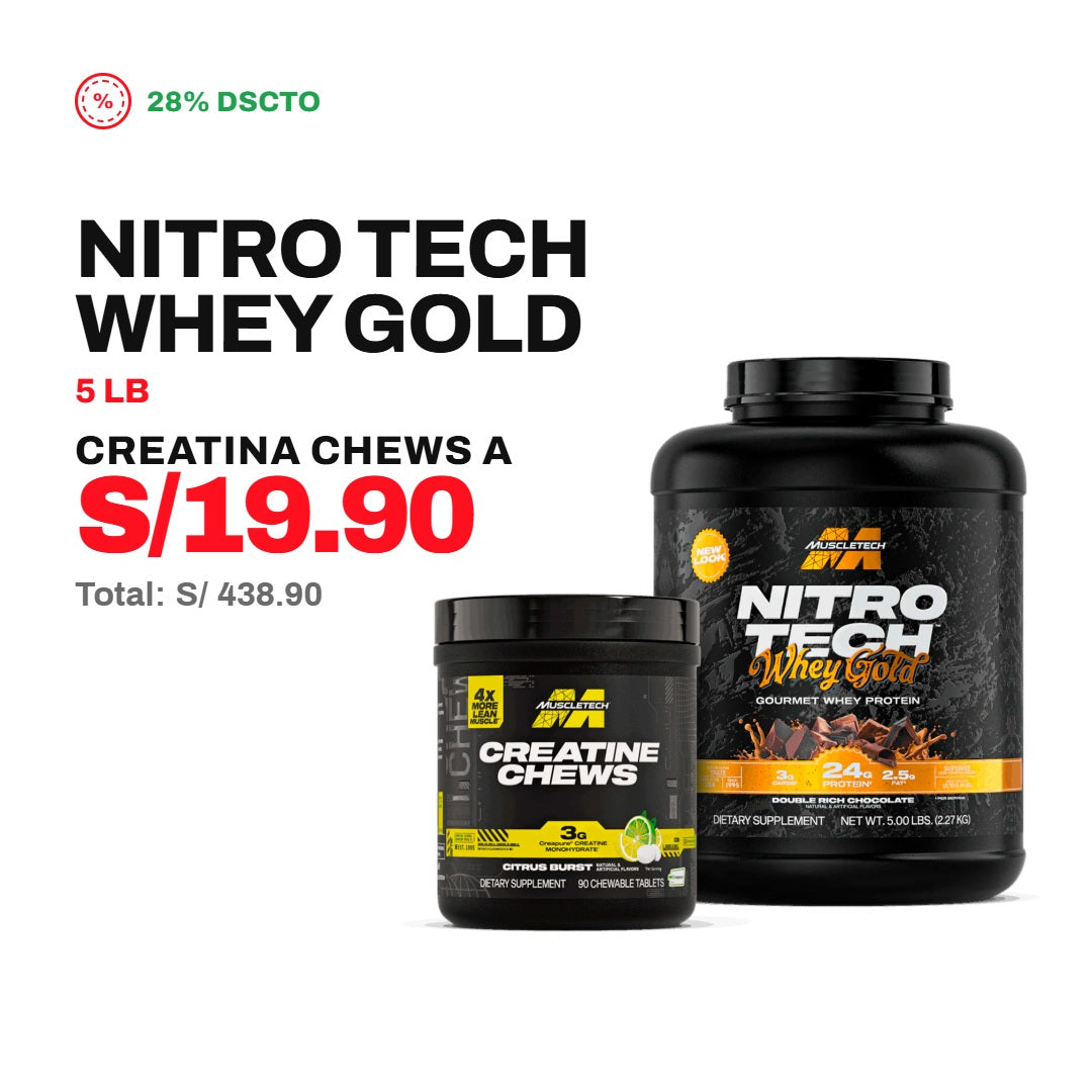 PACK NITRO WG 5LB + CREATINA CHEWS