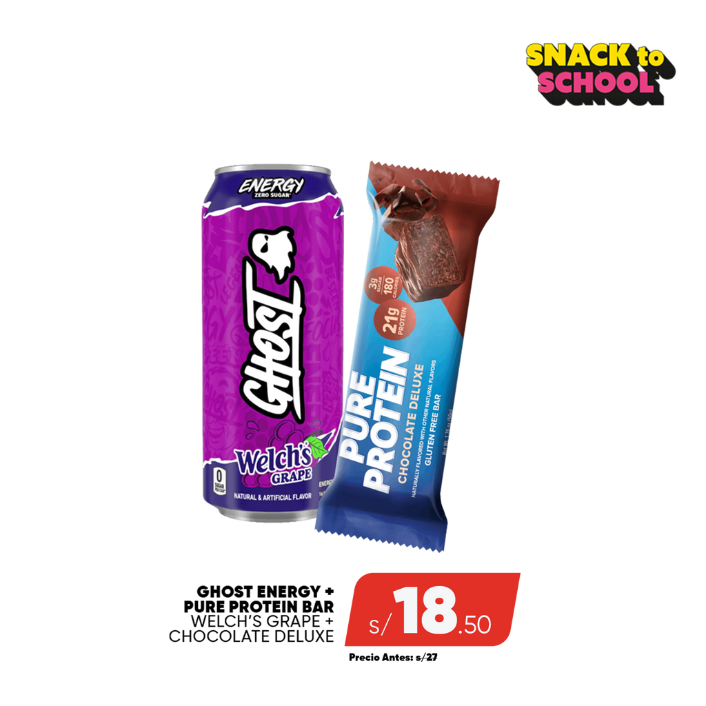 PACK GHOST ENERGY + PURE PROTEIN BAR