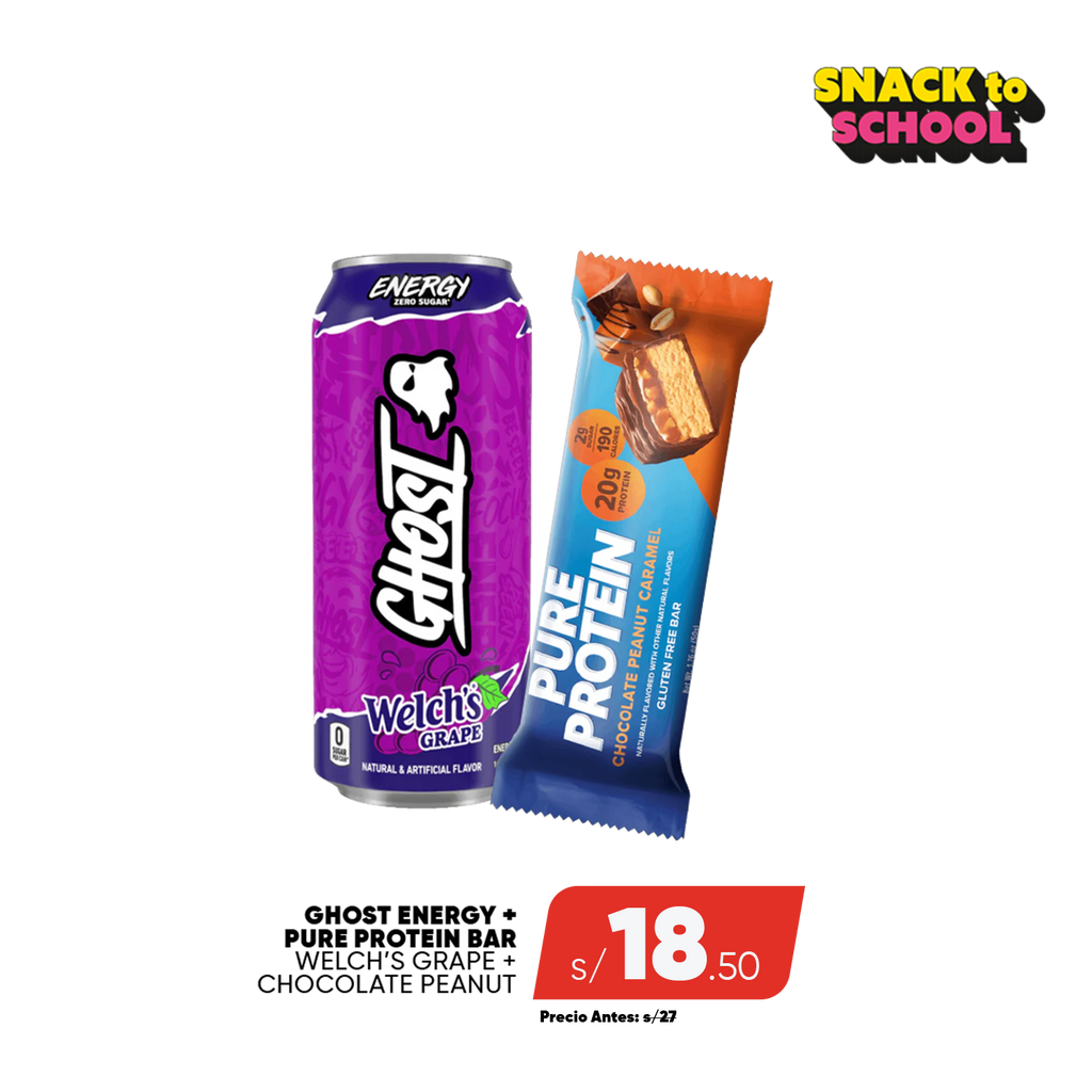 PACK GHOST ENERGY + PURE PROTEIN BAR