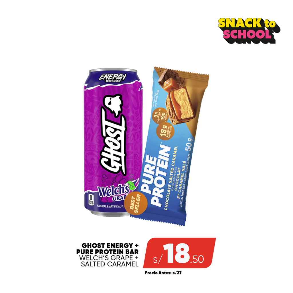 PACK GHOST ENERGY + PURE PROTEIN BAR