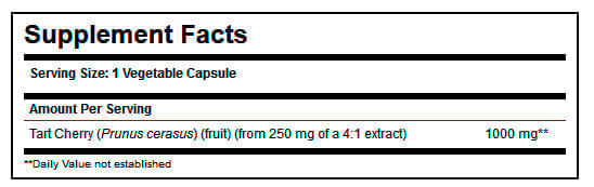 TART CHERRY EXTRACT 1000 MG 90 CAP.