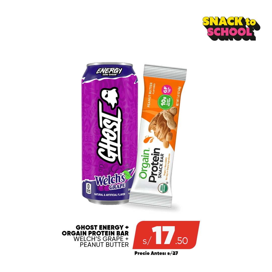PACK GHOST ENERGY + ORGAIN PROTEIN BAR