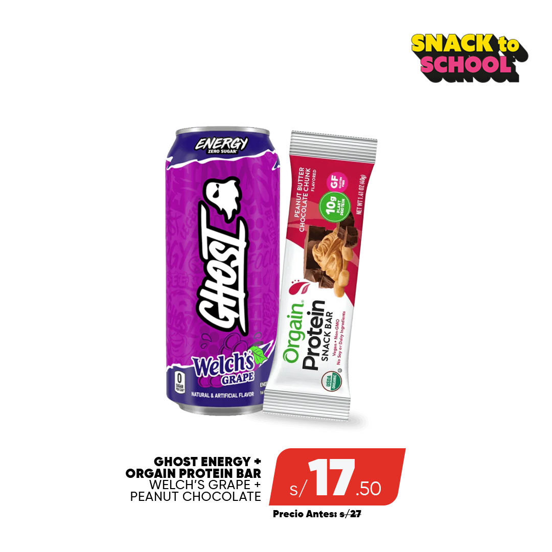 PACK GHOST ENERGY + ORGAIN PROTEIN BAR