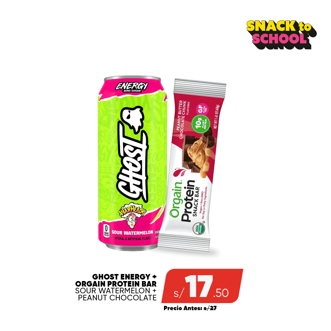 PACK GHOST ENERGY + ORGAIN PROTEIN BAR