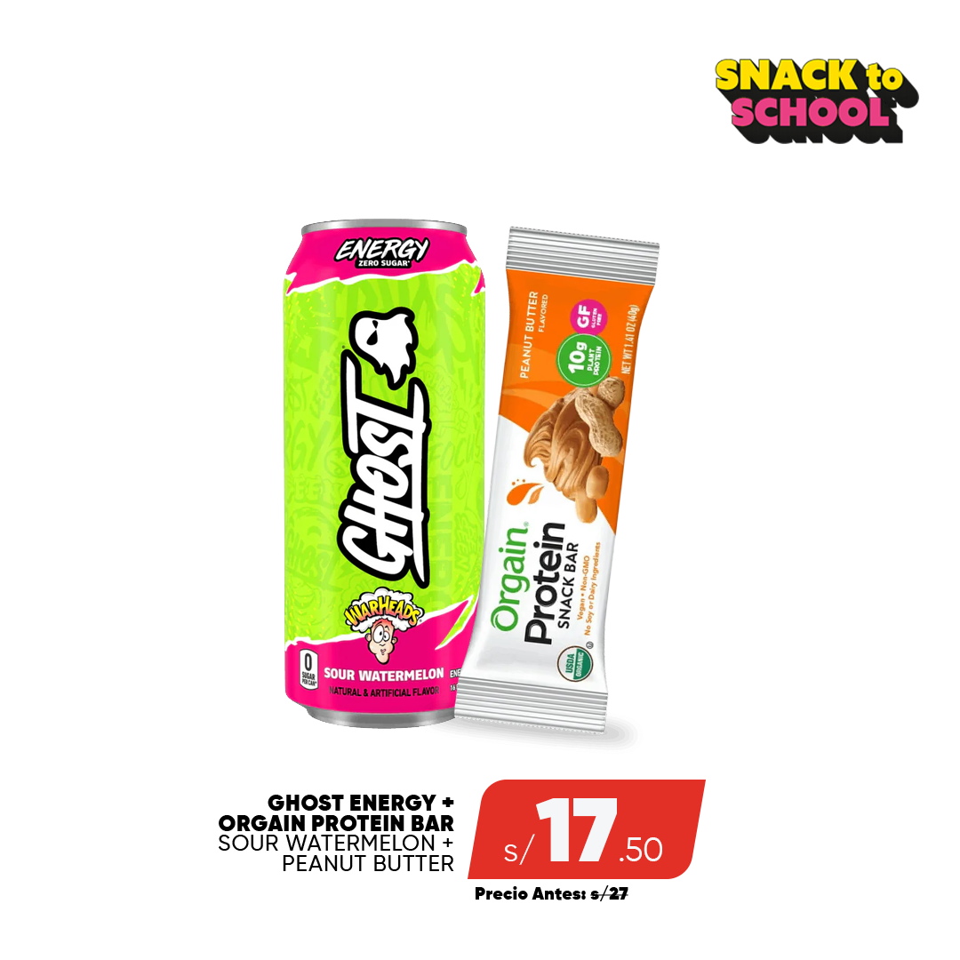 PACK GHOST ENERGY + ORGAIN PROTEIN BAR