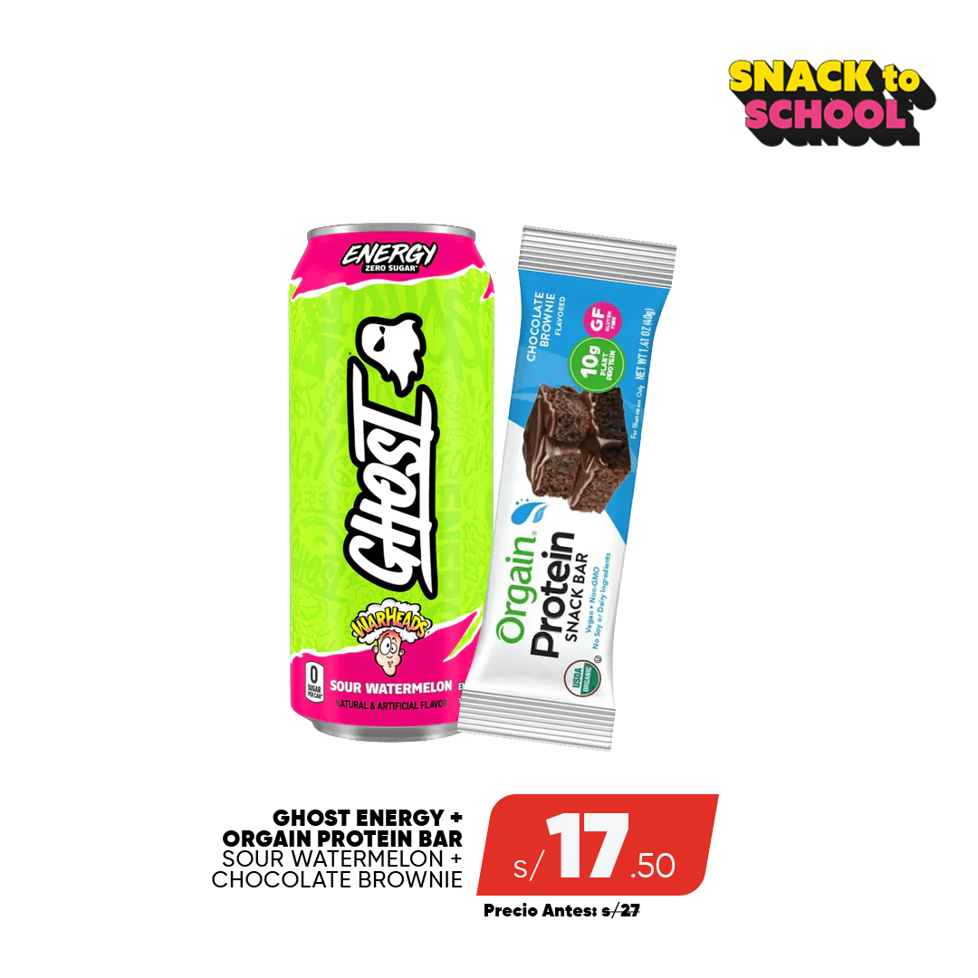 PACK GHOST ENERGY + ORGAIN PROTEIN BAR
