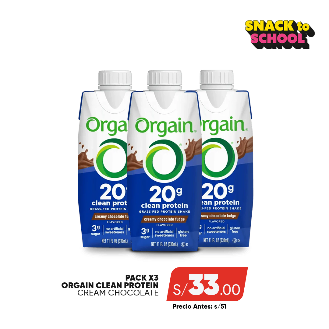 PACK X3 ORGAIN CLEAN PROTEIN