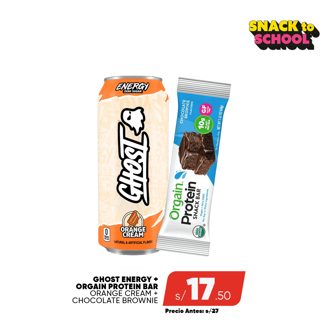 PACK GHOST ENERGY + ORGAIN PROTEIN BAR