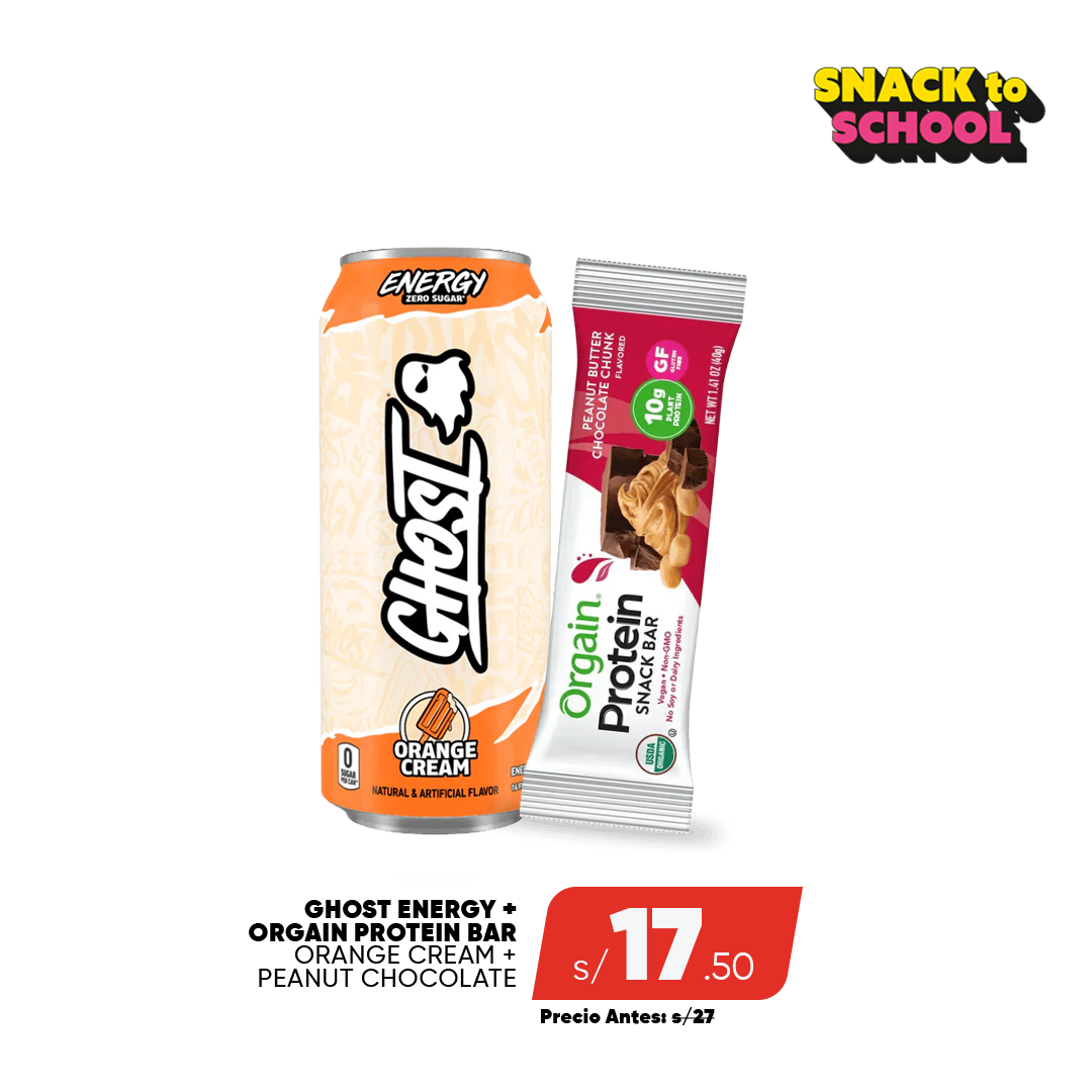 PACK GHOST ENERGY + ORGAIN PROTEIN BAR