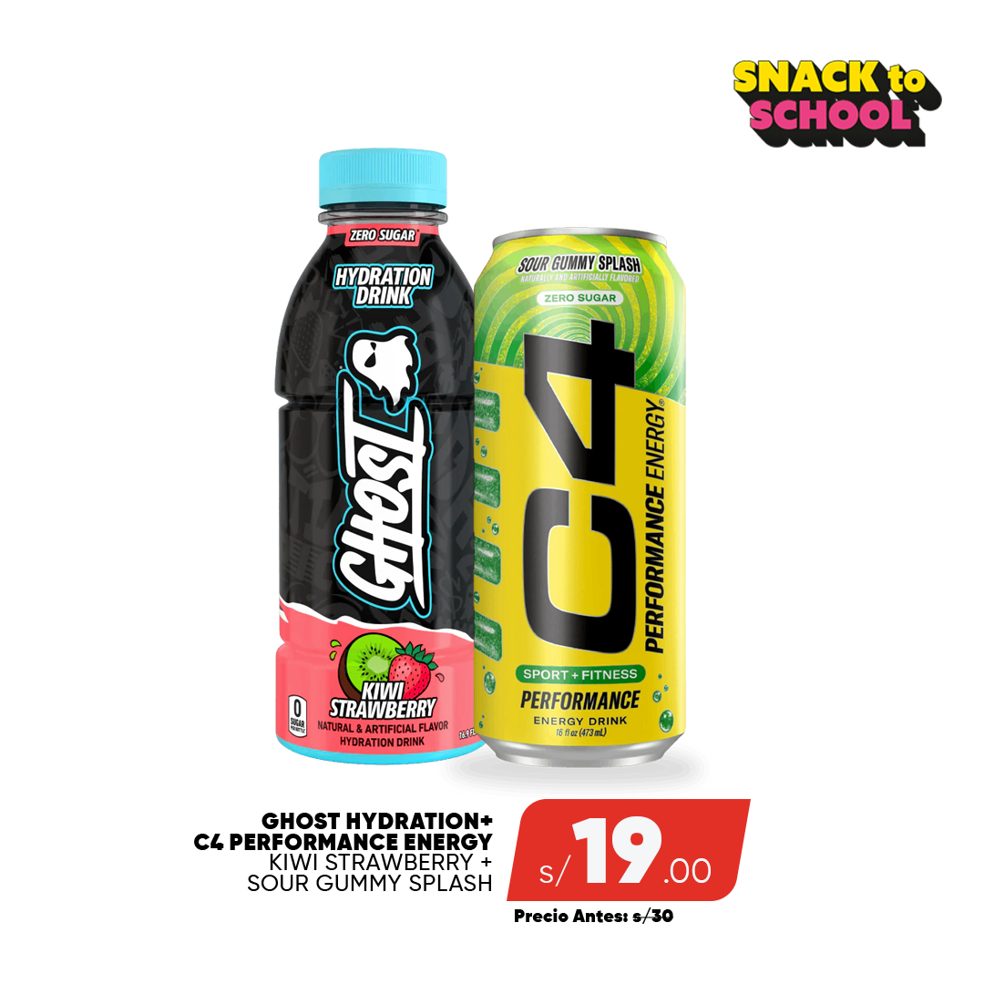 Pack Ghost Hydration + C4 Energy