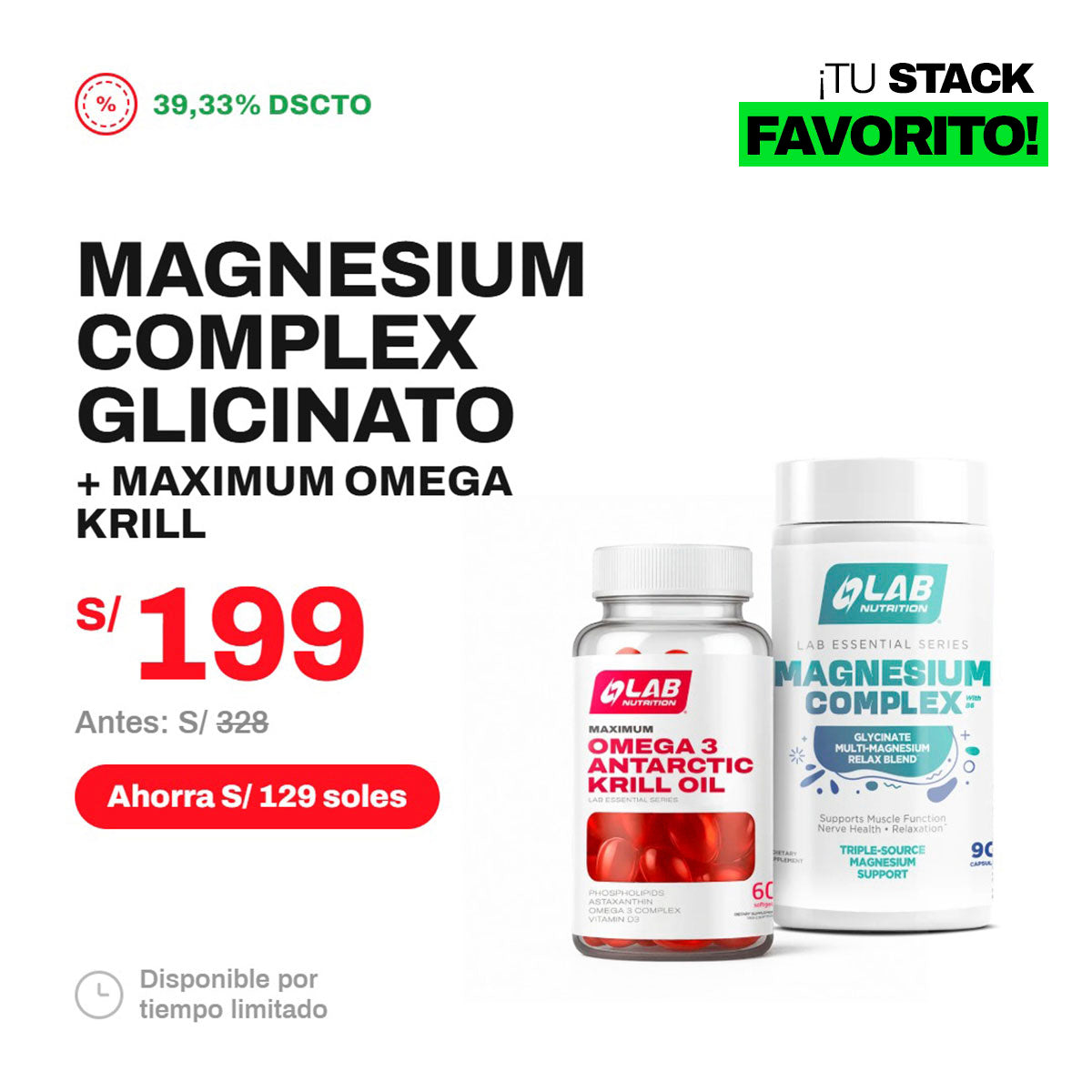 PACK  MAGNESIUM COMPLEX + MAXIMUM OMEGA