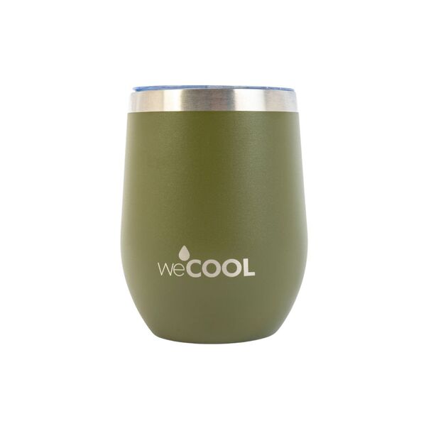 VASO DE ACERO INOXIDABLE VERDE 354 ML