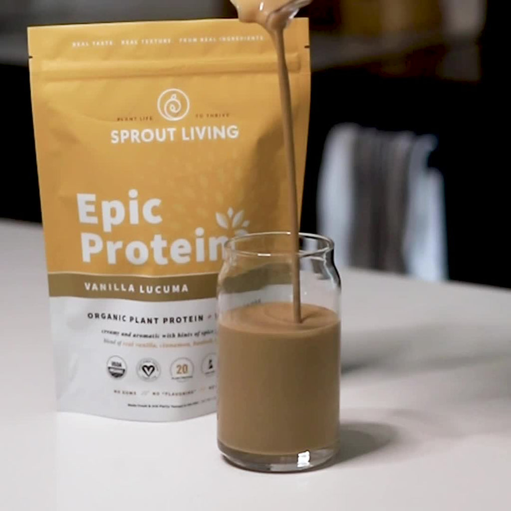 SPROUT LIVING — EPIC PROTEIN 1LB (Vanilla Lúcuma)