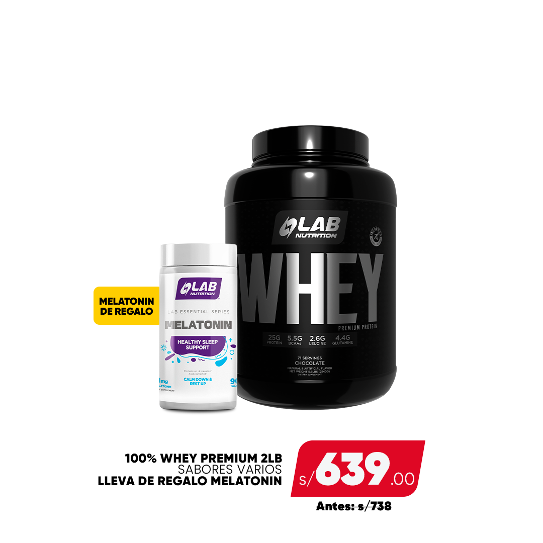 PACK PREMIUM WHEY 5LB + MELATONIN