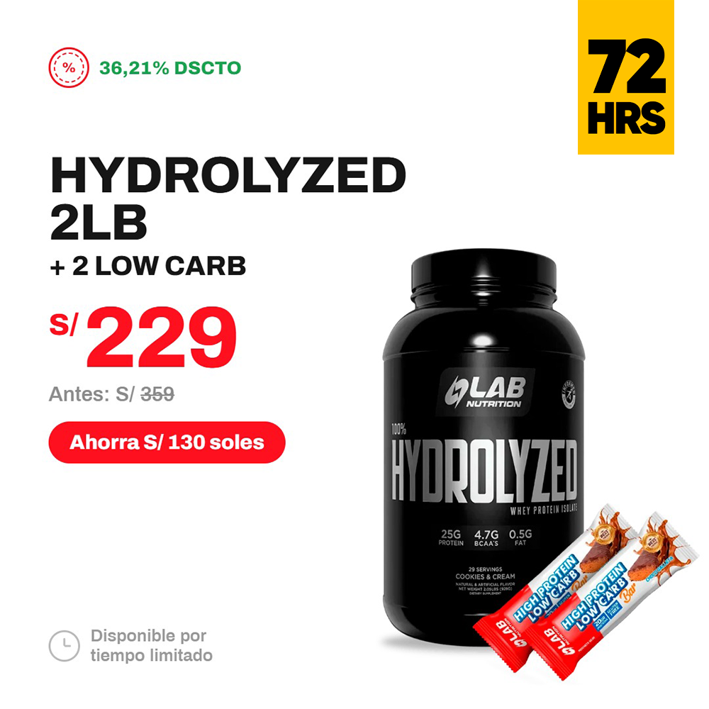 Pack Hydrolyzed 2LB + 2 Low Carb - Doctor Lab 72 HRS