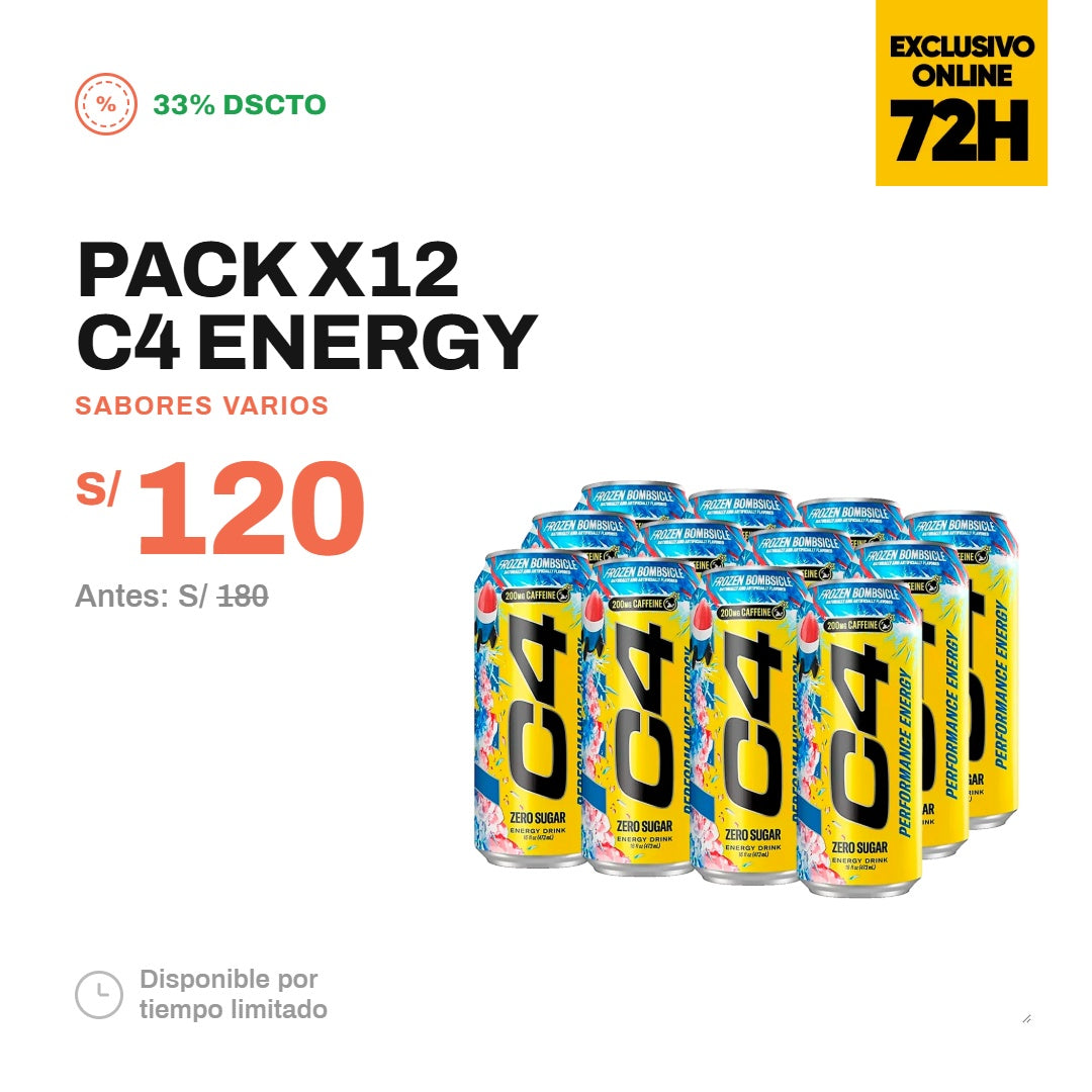 PACK X12 UND C4 ENERGY