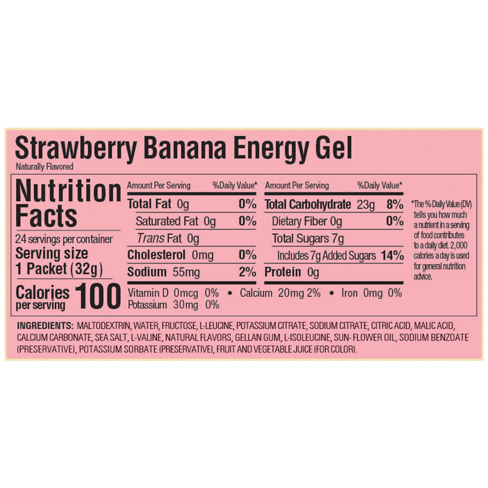 GEL GU ENERGY STRAWBERRY BANANA