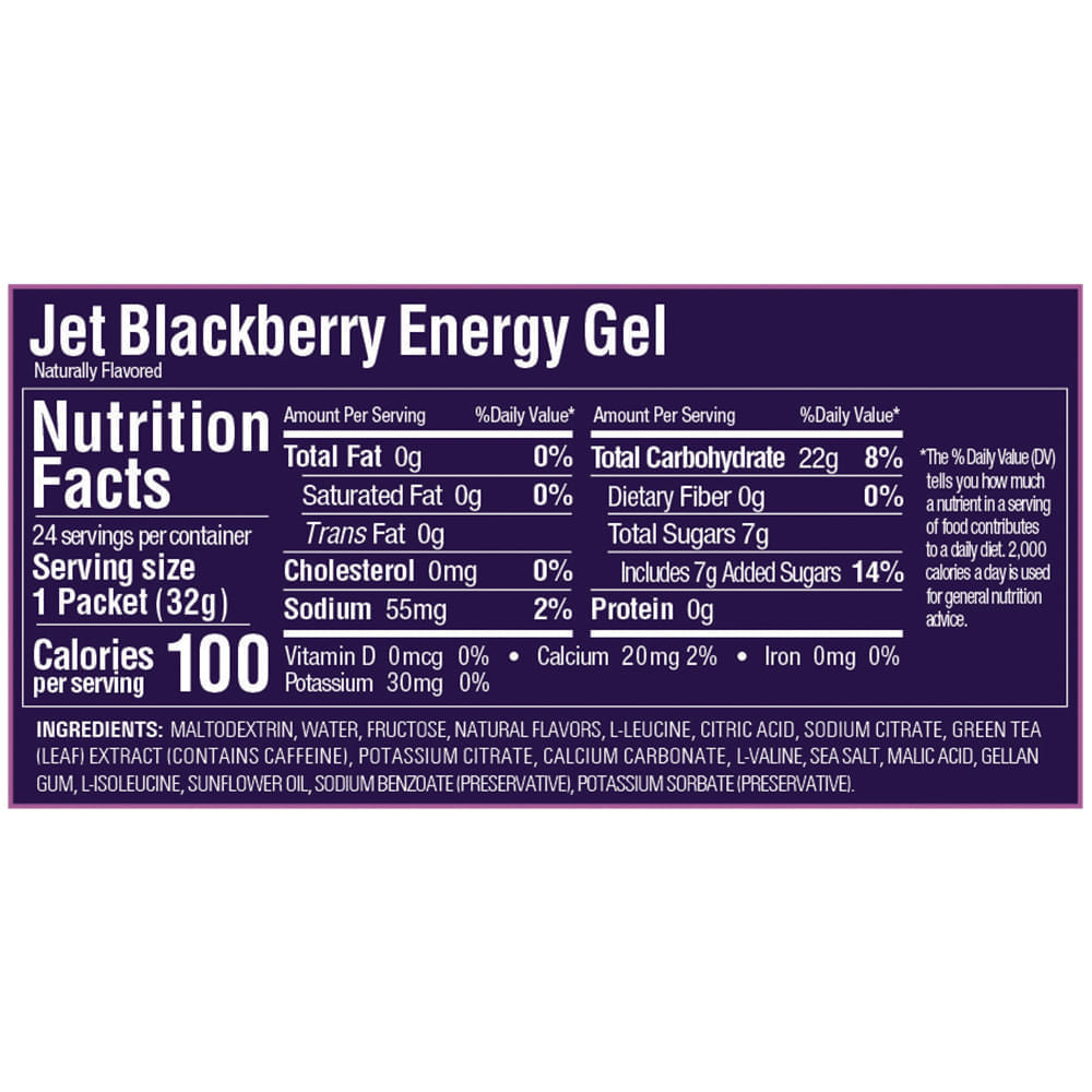 GEL GU ENERGY JET BLACKBERRY