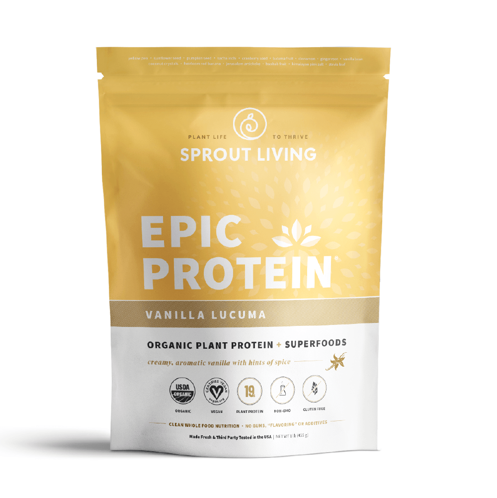 SPROUT LIVING — EPIC PROTEIN 1LB (Vanilla Lúcuma)