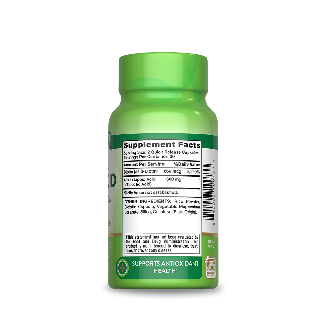 Alpha Lipoic Acid 600mg