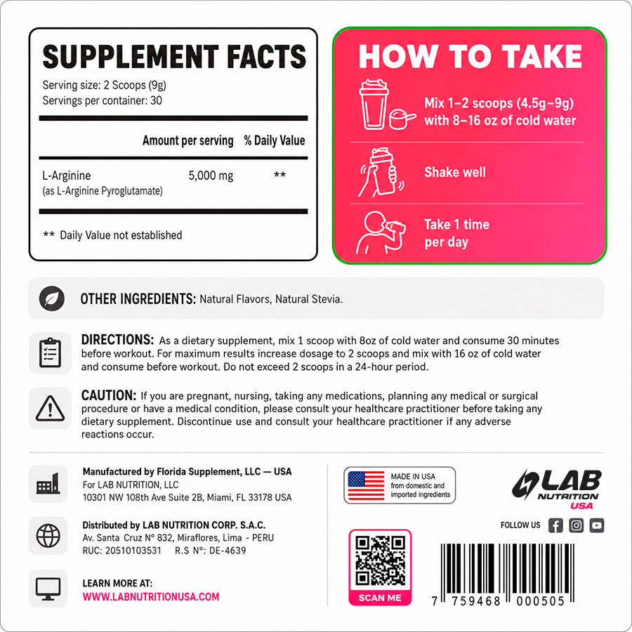 ARGININE FREE FORM AMINO ACID