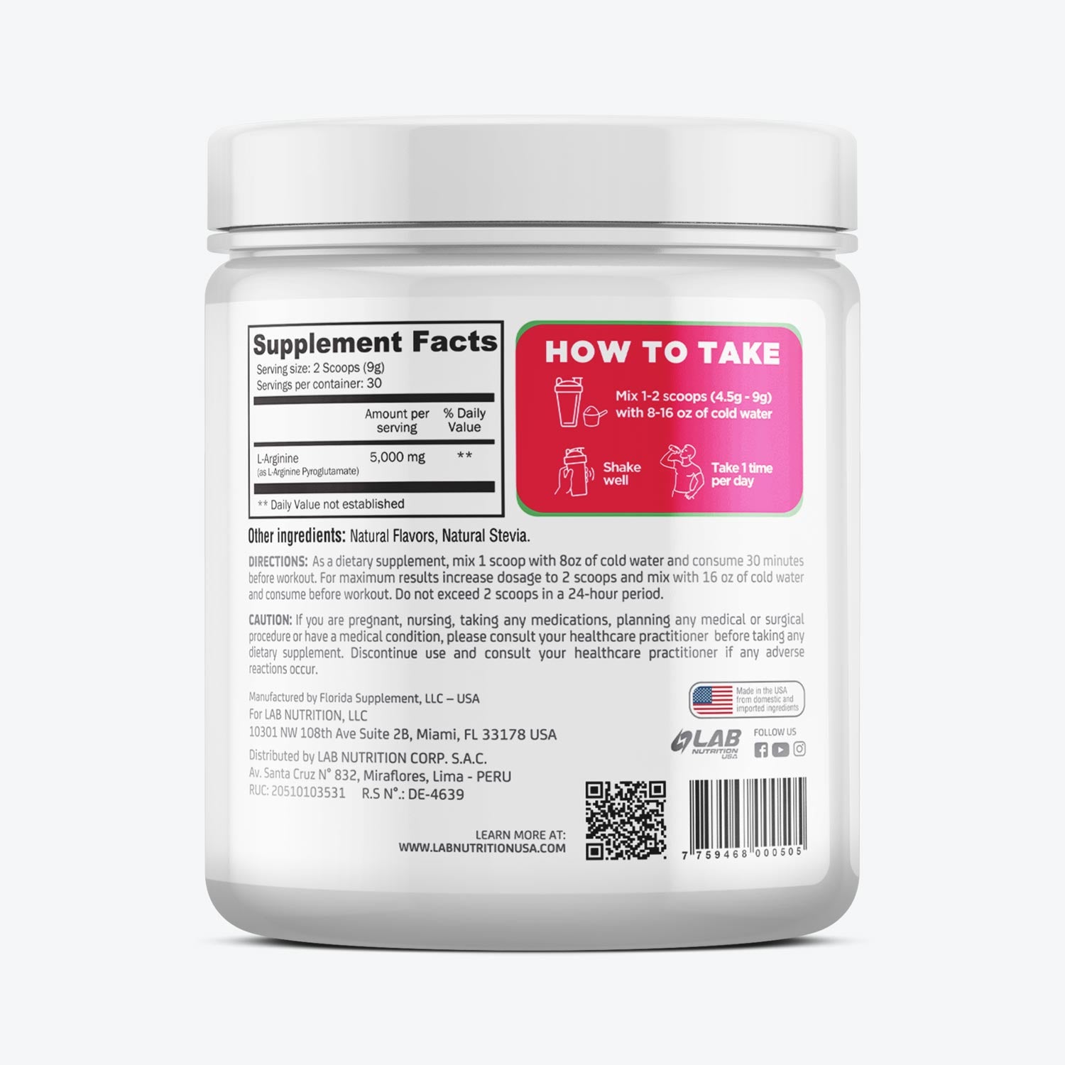 ARGININE FREE FORM AMINO ACID