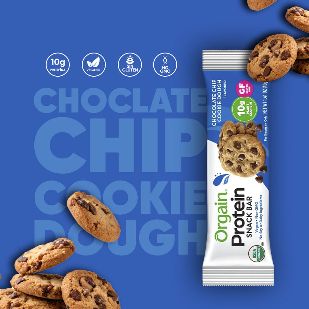 ORGAIN PROTEIN BAR CHOCOLATE CHIP COOKIE DOUGH 40GR