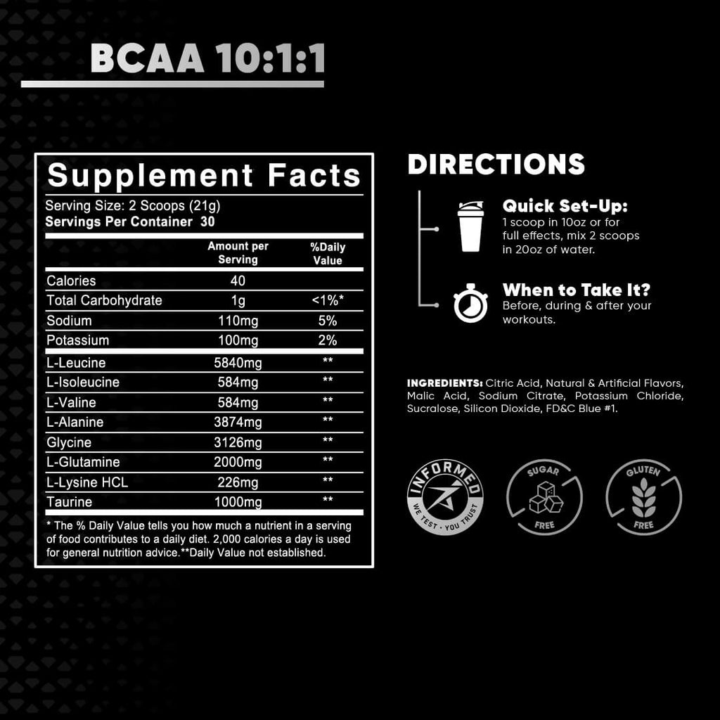 BCAA 10:1:1  BLUERASPBERRY