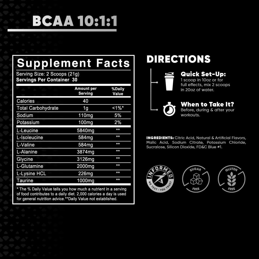 BCAA 10:1:1  BLUERASPBERRY